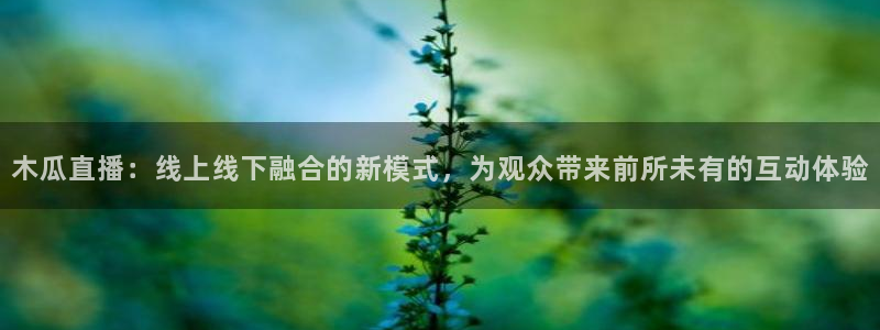小九体育直播免费观看：木瓜直播：线上线下融合的新模式，为观众带来前所未有的互动体验