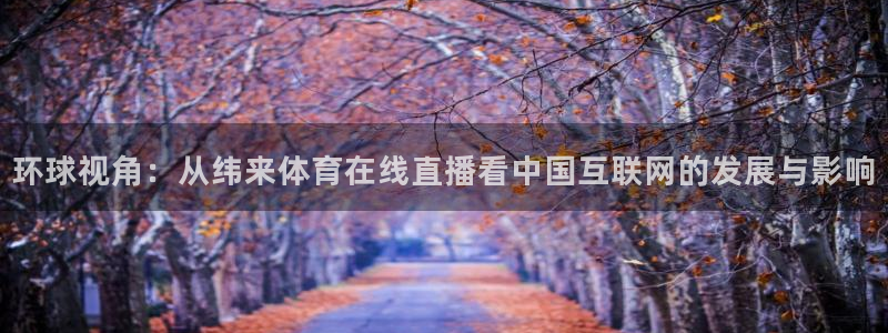 小九直播nba免费观看：环球视角：从纬来体育在线直播看中国互联网的发展与影响
